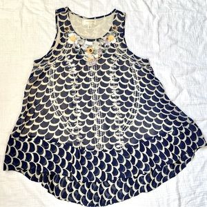 Anthropologie Saffron Swing Tank Top by Moulinette Soeurs - Size XS
